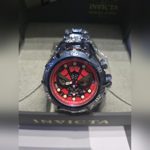 Invicta Marvel Spiderman Mens Watch Quartz NWT Mint Fast Ship. #41554 - Picture 1 of 9